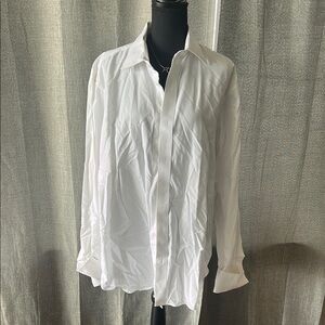 Black Brown 1826 White Dress Shirt with Classic Styling